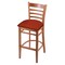 Holland Bar Stool Co 30" Bar Stool, Medium Finish, Graph Poppy Seat 314030Med021 - alternate 1
